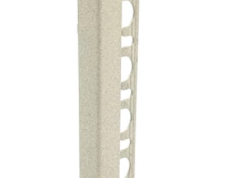 Kőhatású Profilok_Progress Projolly Square Stone Line White Cement Alumínium Szögletes Élprofil 10 mm 2,7 m/szál /PJQSA 10-SL18/