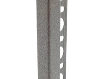 Kőhatású Profilok_Progress Projolly Square Stone Line Tobacco Alumínium Szögletes Élprofil 12,5 mm 2,7 m/szál /PJQSA 125-SL17/