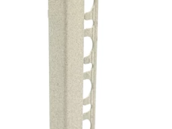 Kőhatású Profilok_Progress Projolly Square Stone Line White Cement Alumínium Szögletes Élprofil 12,5 mm 2,7 m/szál /PJQSA 125-SL18/