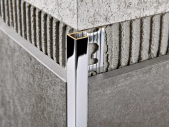 Szögletes Profilok_Progress Projolly Square Szögletes Polírozott Króm Sárgaréz Élprofil 8 mm 2,7m/szál /PJQSOC 08/