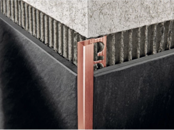 Szögletes Profilok_Progress Projolly Square Szögletes Polírozott Szálcsiszolt Rose Gold Alumínium Élprofil 8 mm 2,7m/szál /PJQSRS 08/