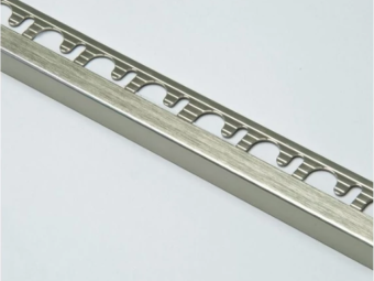 Szögletes Profilok_Progress Projolly Square Szögletes Polírozott Szálcsiszolt Titán Alumínium Élprofil 12,5 mm 2,7m/szál /PJQSTS 125/