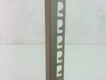 Szögletes Profilok_Progress Projolly Square Tiltex Szögletes Polírozott Szálcsiszolt Titán Alumínium Élprofil 10 mm 2,7m/szál /PJQSTX 10/