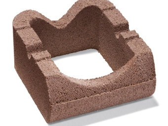 SEMMELROCK_FLORI NORMÁLKŐ 27x31x13 CM VÖRÖSBARNA