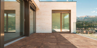 Kőporcelán_Metallico Corten Rust 60 x 120 x 2cm
