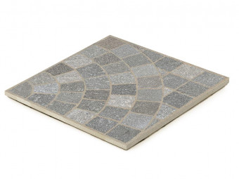 Kőporcelán_StoneGres_ Cubetti Porfido Grigio Ventaglio 60 x 60 x 2 cm