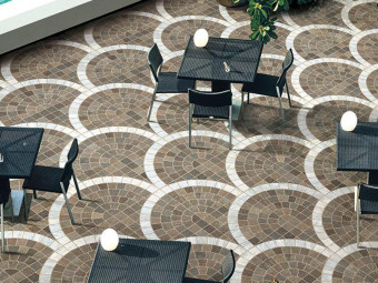 Kőporcelán_StoneGres_ Cubetti Porfido Marrone Rosone Carrara 60 x 60 x 2 cm