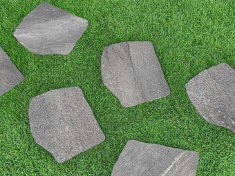 Kőporcelán_StoneGres_ Passo Giapponese Dark Grey 42 x 36 x 2 cm