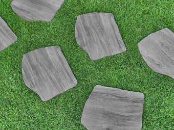 Kőporcelán_StoneGres_ Passo Giapponese Holz Grigio 42 x 36 x 2 cm