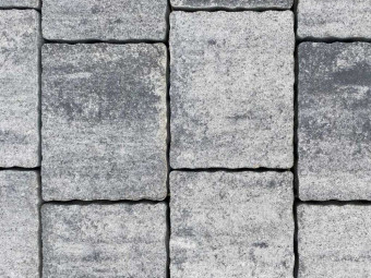 VIASTEIN_Pulito Trio térkő _antracit/fehér árnyalt 5 cm