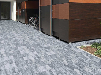 VIASTEIN_Sempre Mistro térkő  lean & Color Protect védelemmel_antracit/fehér árnyalt 6 cm