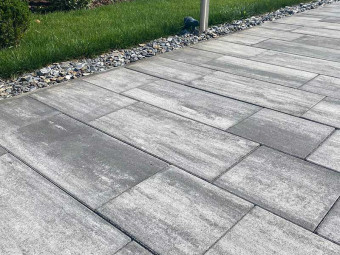 VIASTEIN_Sempre Grando térkő Clean & Color Protect védelemmel_antracit/fehér árnyalt 6cm