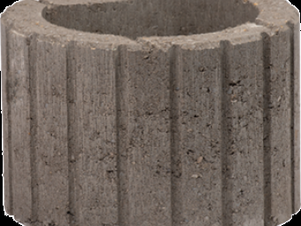 VIASTEIN_Lunetto növénykosár / növénytámfal_barna 30*25*20 cm