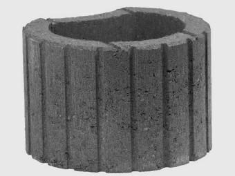 VIASTEIN_Lunetto növénykosár / növénytámfal_antracit 30*25*20 cm