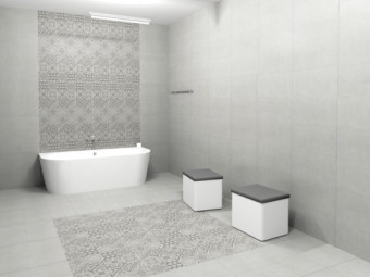 Zalakerámia Cementi szürke mintás matt padlóburkolat 30*60*0,85 cm /ZGD60610Ú/